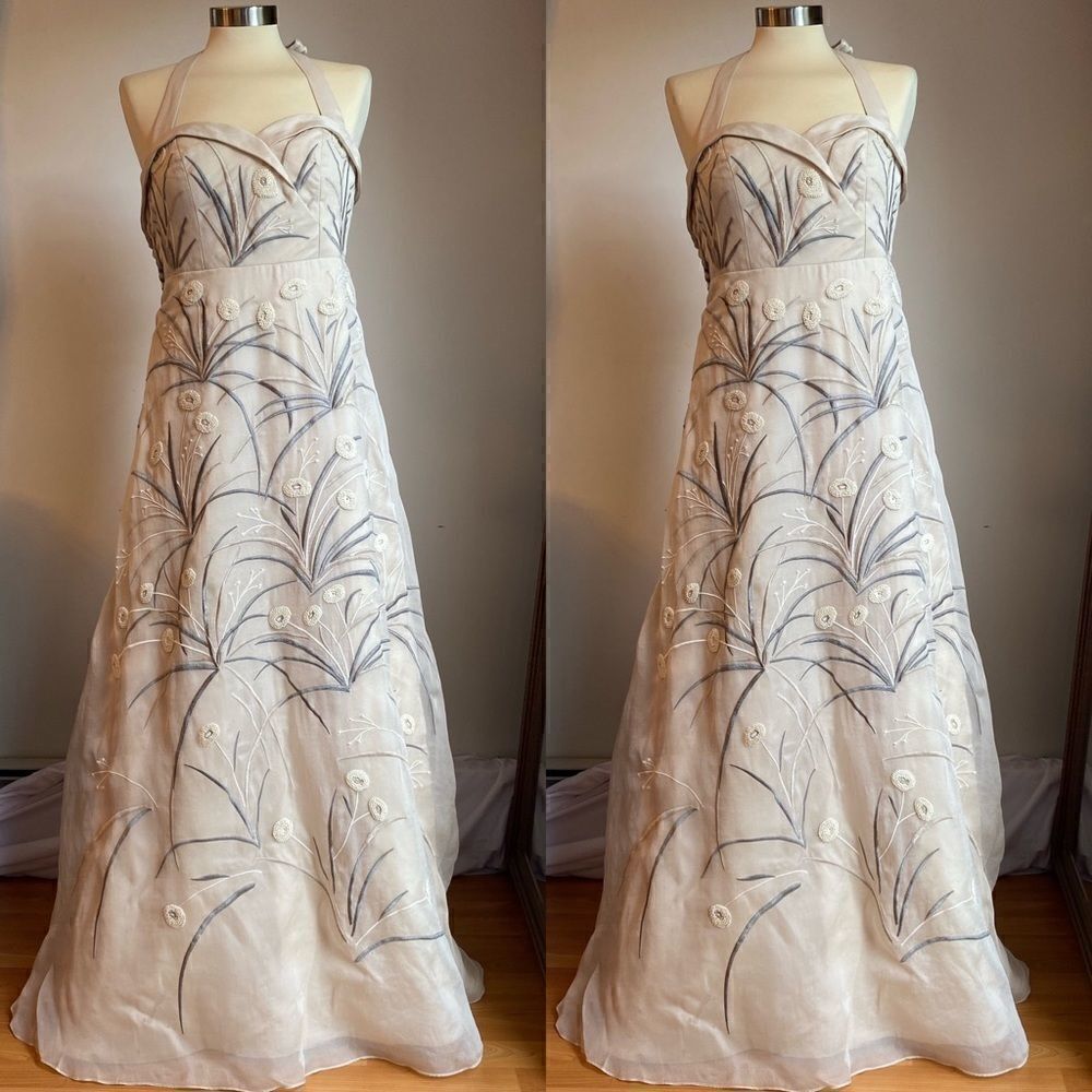 💯 New ANTHROPOLOGIE X BHLDN Trumpeted Pavot Gown - Picture 6 of 15